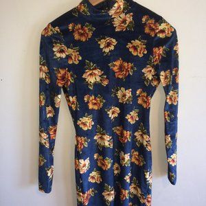 Velvet Bodycon Midi Dress